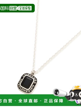 日本直邮AVIREX 男女同款 925银黑玛瑙 USAF学院风项链 783698201