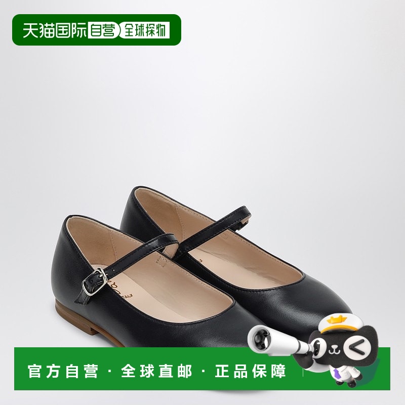 1h可退 香港直邮潮奢 il gufo 女童 蓝色皮质带状芭蕾舞鞋童鞋 P2