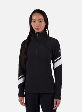 Rossignol 女士 Strawpile 半拉链羊毛上衣（黑色）RLNWL0520000L