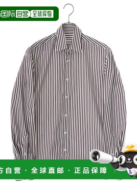 1h可退 日本直邮ERRICO FORMICOLA 男士HUGO TONDO条纹衬衫 舒适