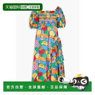 RIO 印花棉混纺中长连衣裙 女士 式 318942FRUIT 罩衫 香港直邮FARM