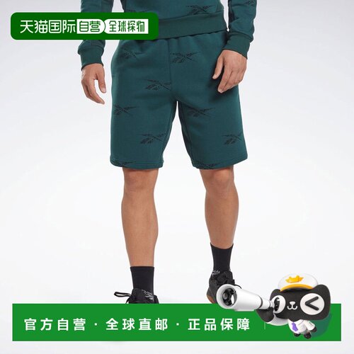 日本直邮Reebok CU159 Identity Vector 抓绒短裤（森林绿）