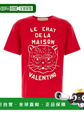 香港直邮VALENTINO 男士T恤 7V3MG16PB32BR3 AW2025 红色 T-Shirt