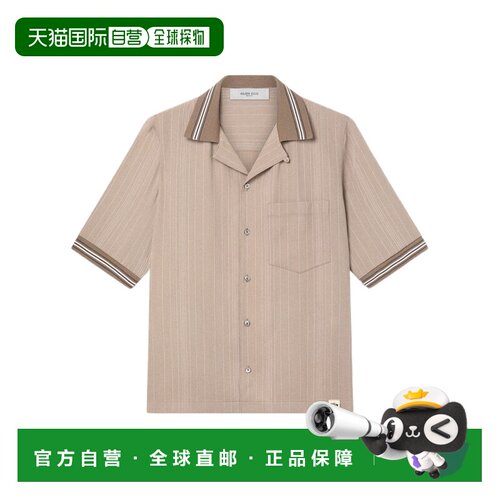 1h可退 Golden Goose Deluxe Brand 羊毛短袖衬衫 GMP02612.P0023