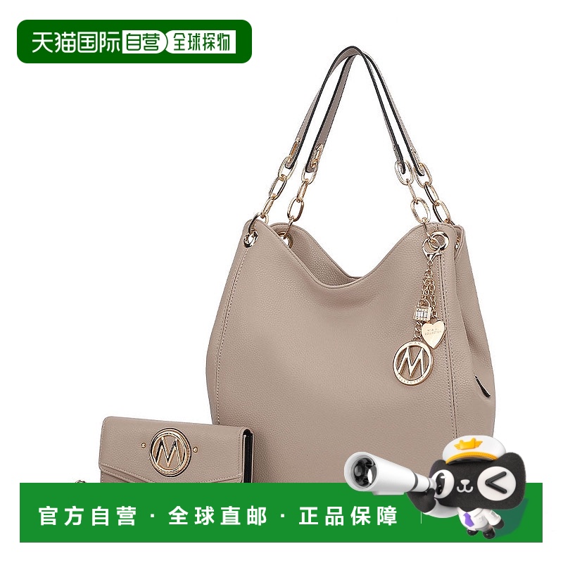 自营 mia k collectionAshley 女士时尚流浪包和腕带钱包 2 件套