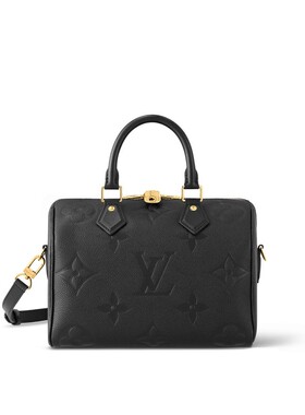 LV/路易威登 Speedy 25女士黑色牛皮手提包