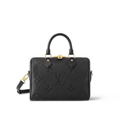 LV/路易威登 Speedy 25女士黑色牛皮手提包
