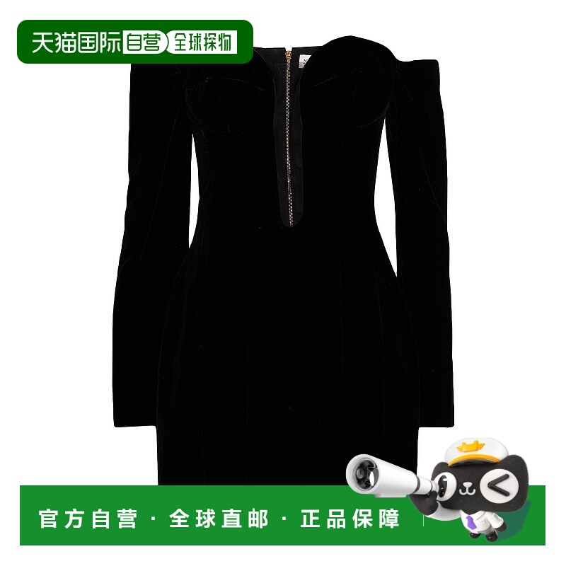 1h可退 香港直邮Nina Ricci 莲娜丽姿 女士 高雅连衣裙 black黑色