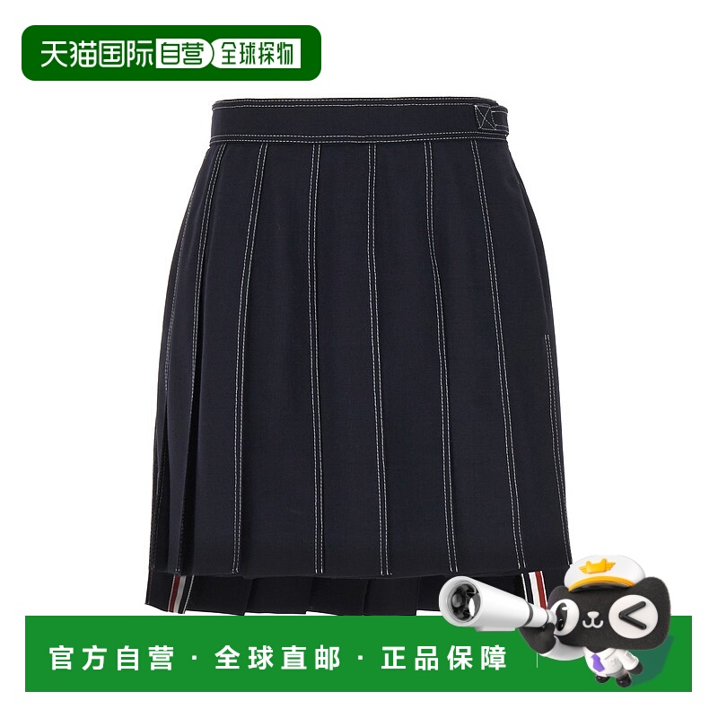 1h可退 香港直邮THOM BROWNE 女士半身裙 FGC402N00473415 CO 蓝