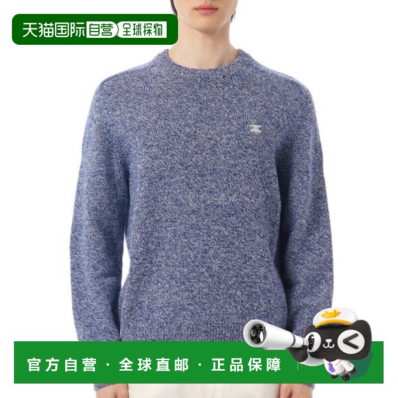 韩国直邮CELINE 凯旋羊毛羊绒圆领毛衣 (2AC85048T 07BH) 圆领针