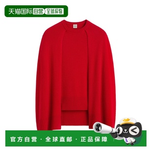 香港直邮toteme 女士 羊绒披肩毛衣 red红色 舒适时尚