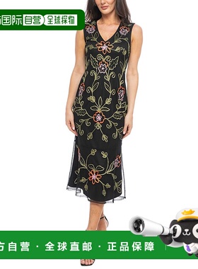 自营 marina玛丽娜吊带裙-黑色/多色 美国奥莱直发服饰连衣裙
