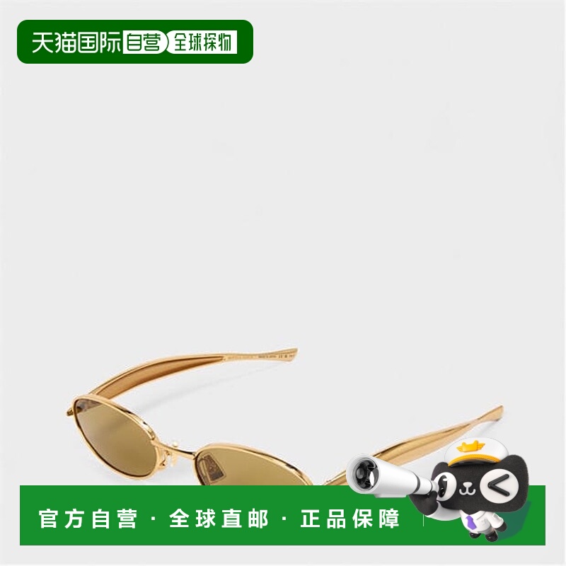 1h可退 香港直邮潮奢 Bottega Veneta 葆蝶家 女士 椭圆形太阳眼