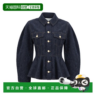 女士夹克 Denim A1010077077 蓝色 Jacket SS2026 香港直邮GANNI
