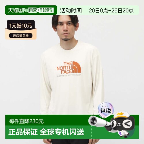 日本直邮THE NORTH FACE 2025春夏男士户外长袖T恤 NT12432 [THE