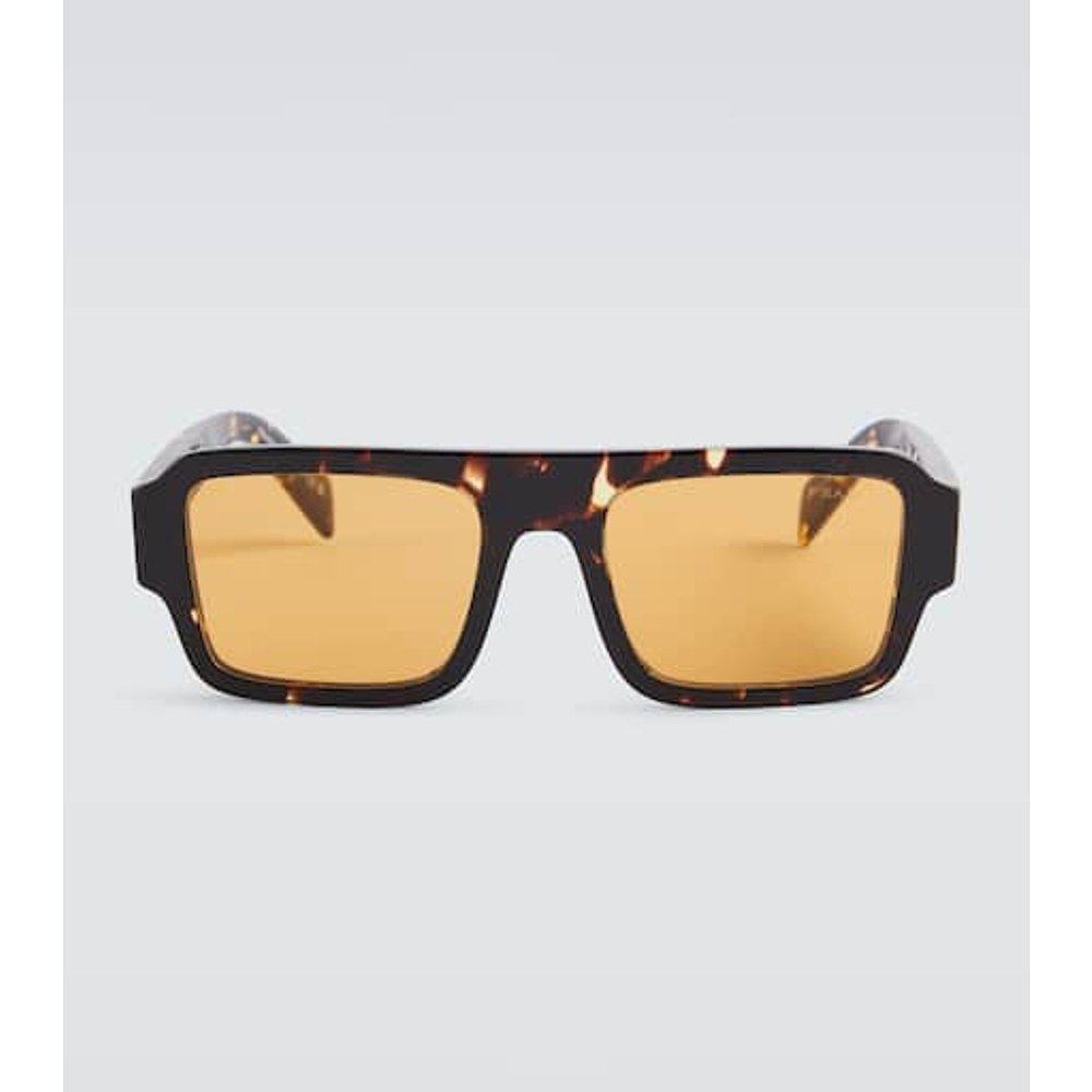 潮奢 Prada 普拉达 男士 Symbole 龟甲色方框太阳眼镜