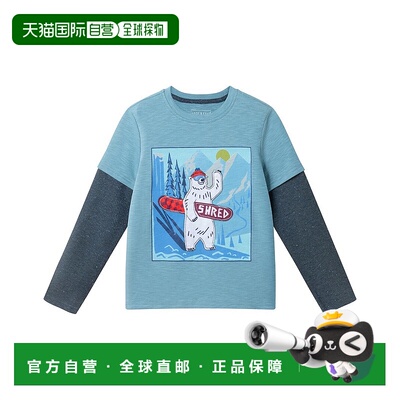 自营Andy & Evan Two-Fer Graphic T-Shirt - blue 美国奥莱直发