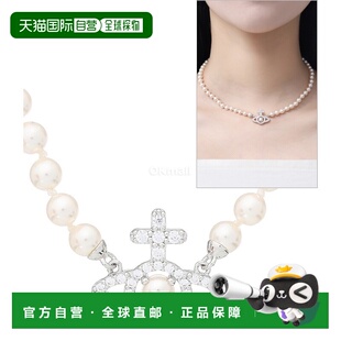 韩国直邮vivienne westwood薇薇安珍珠土星项链女配饰西太后