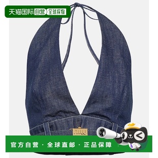 女士 1h可退 缪缪 Miu 精饰牛仔比基尼内衣性感挂脖 香港直邮Miu
