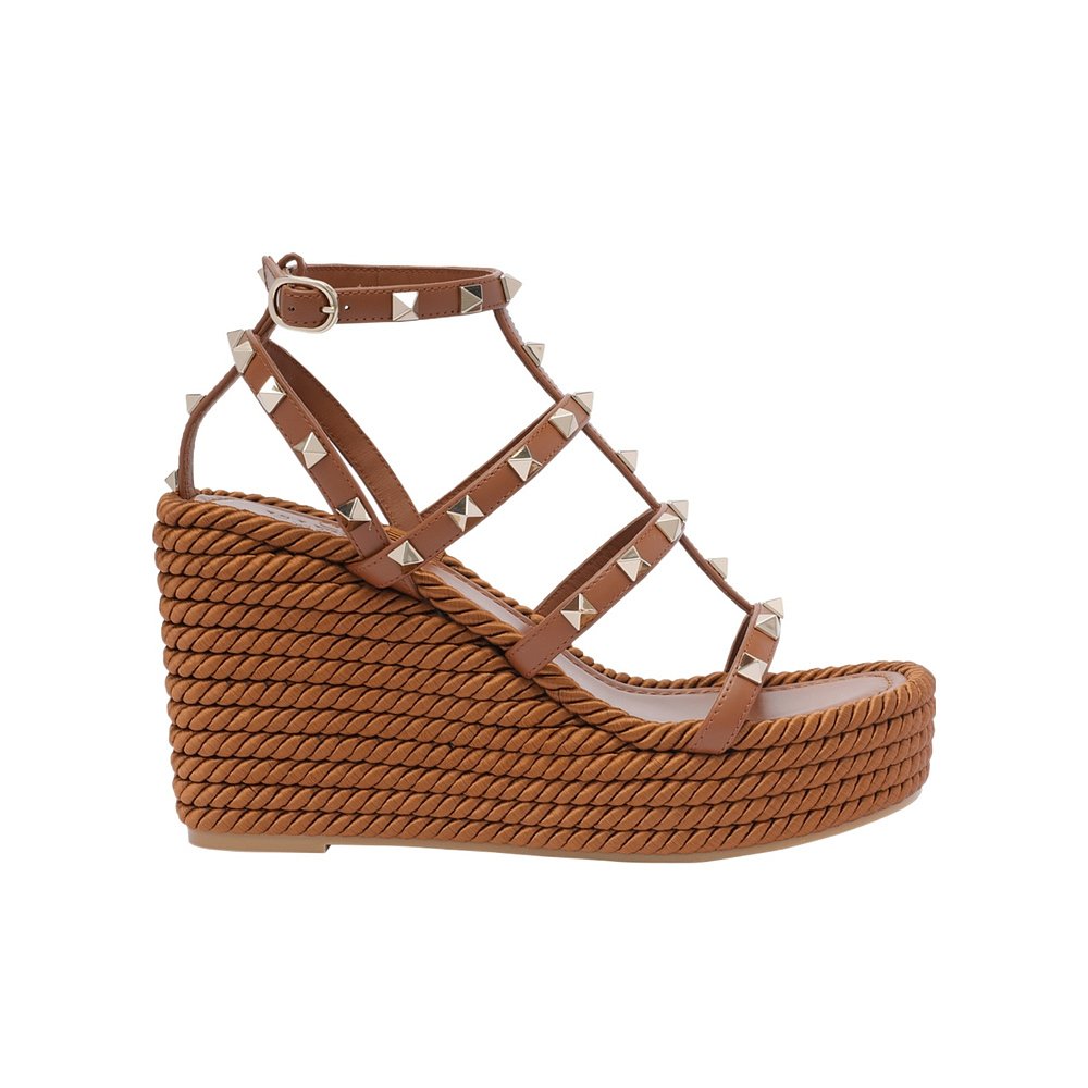 VALENTINO 女士凉鞋 WS0F95BAEN58 SS2025 棕色 露趾高跟凉鞋