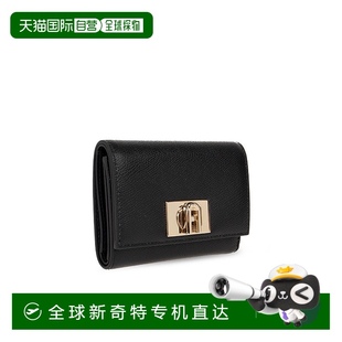 徽标三折钱包 香港直邮FURLA 女士钱包 WP00225ARE000NERO 黑色