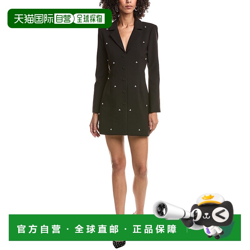 自营LIKELY Alara迷你连衣裙-黑色 美国奥莱直发