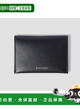1h可退 香港直邮Acne Studios 艾克妮 女士 CG0099 翻盖黑色卡套