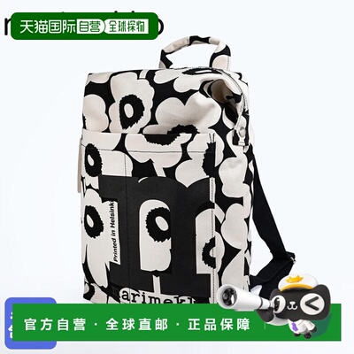 日本直邮Marimekko 2023FALL MONO UNIKKO 背包 女士 黑×米白 92