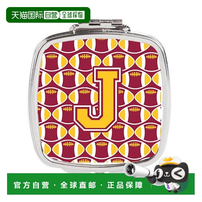 自营 Carolines Treasures CJ1081-JSCM 字母 J 足球栗色和正品