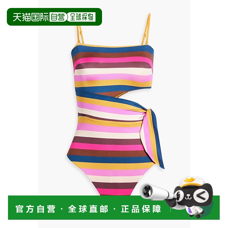 香港直邮ZIMMERMANN 女士 剪口条纹泳衣 7438WSS233ONEPIECE