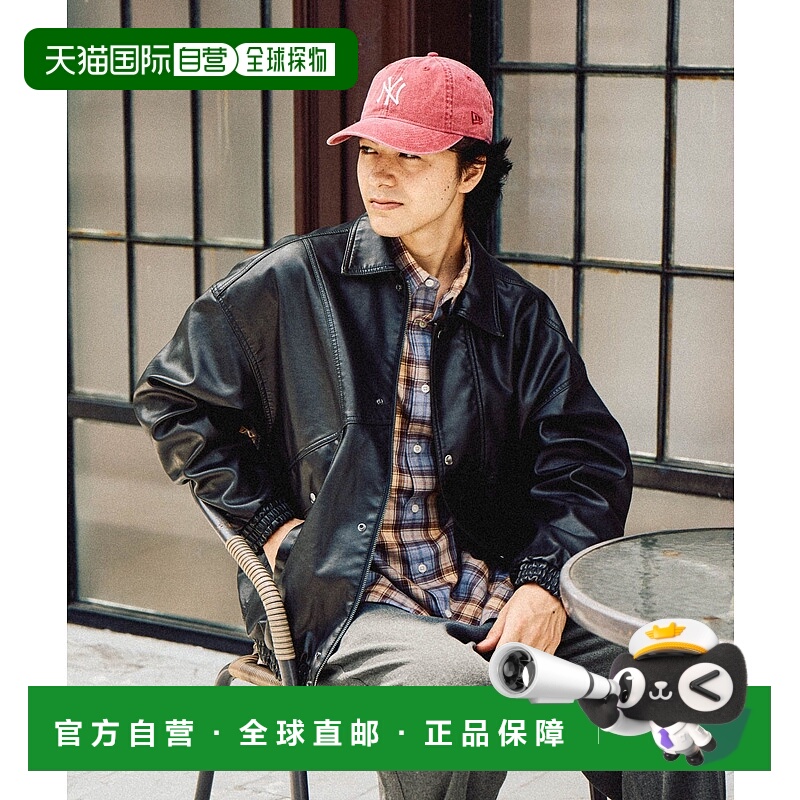 1h可退 日本直邮niko and... 男装 仿皮宽松夹克 光泽感防寒外套