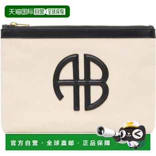 1h可退 香港直邮潮奢 ANINE BING 女士 灰白色 Lili 手拿包 A1311