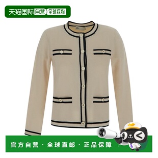 开衫 香港直邮Tory 146098长袖 徽标针织衫 Burch