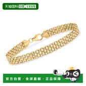 Bismark 英寸 Simons 手链 Link 黄金 18kt 意大利 Ross 自营