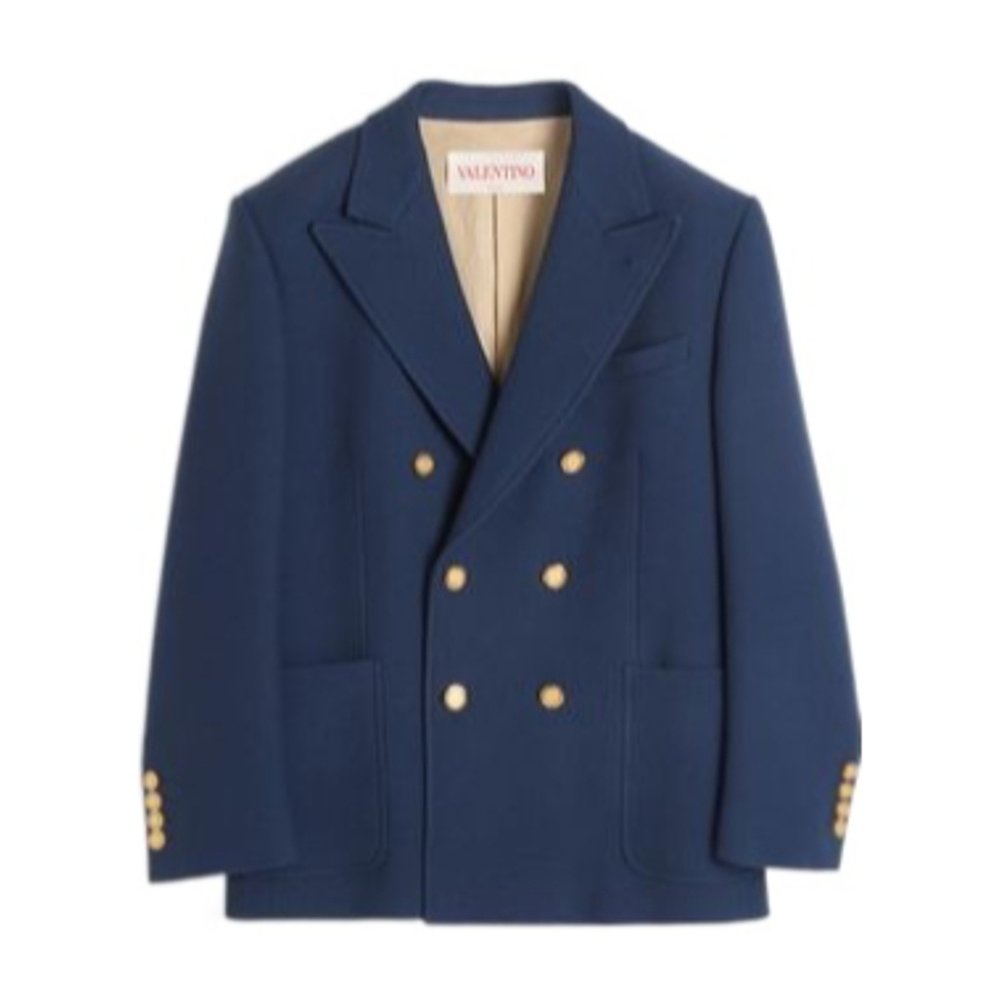 VALENTINO 男士夹克 VCEH007PPD51 CO 蓝色 长袖休闲夹克