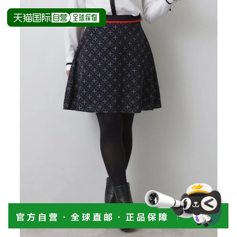 日本直邮DRESSTERIOR 黑色迷你层叠伞裙喇叭裙半身裙