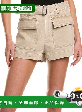 自营 A.L.C. 奥克兰短裤 - 棕色 美国奥莱直发休闲裤