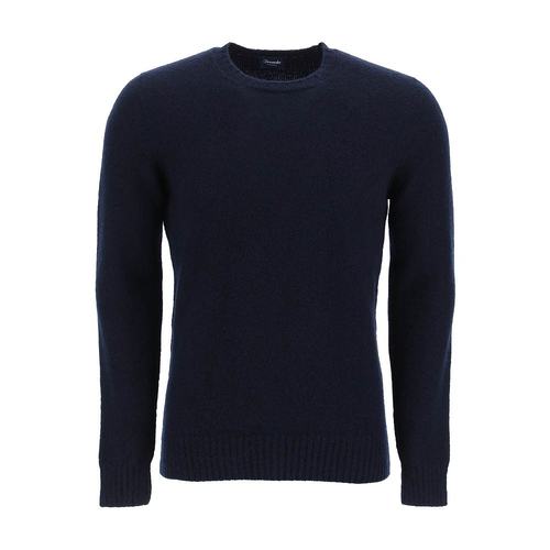 DRUMOHR 男士针织毛衣 D8W103G790 蓝色 罗纹领羊毛衫