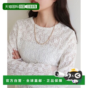 1h可退 日本直邮FREDY & GLOSTER 女士金属珠中长项链 简约叠戴设