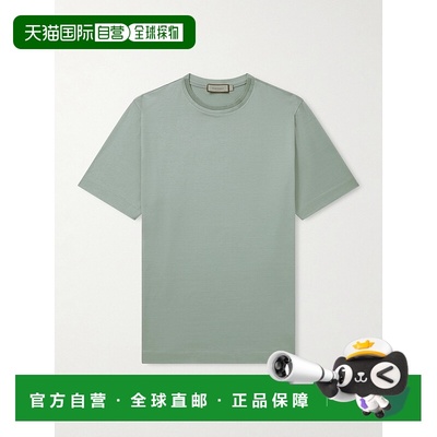 香港直邮Canali 康钠丽 男士 棉针织T恤 MJ00002T0922834