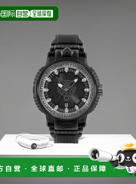 自营 plein sportTiger Power 硅胶手表 - 黑色/黑色/黑色 美国奥