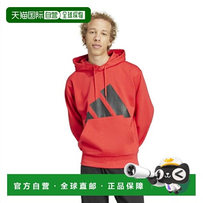 日本直邮adidas 卫衣 男士 Essentials 大Logo 抓绒 KTF12-JE8886