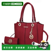 mia collection常春藤素食皮革女士手提包带钱包 自营 红色 美