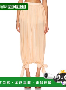 1h可退 香港直邮潮奢 Chloe 蔻依 女士 缎带系带裤子 25UPA06