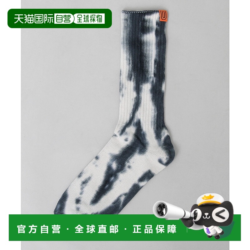 1h可退 日本直邮UNIVERSAL OVERALL男士渐变色绑染中筒袜 LGS028