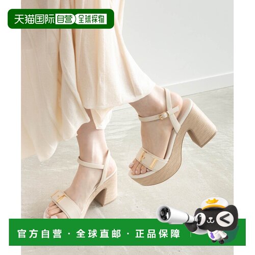 日本直邮RANDA 女士 厚底踝带高跟鞋凉鞋 PS37368 【付后1h可退】