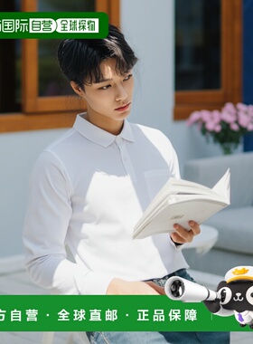 【日本直邮】Sk11藤原产业ONE UP长袖翻领POLO衫LL码白色3件上衣