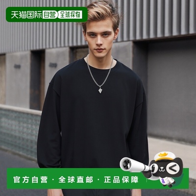 1h可退 AURALEE 男士 棉针织卫衣 A25SP03CUBLACK