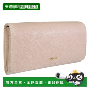 日本直邮FURLA 女士钱包 长款钱包 Outlet 米色 CLASSIC CONTINEN