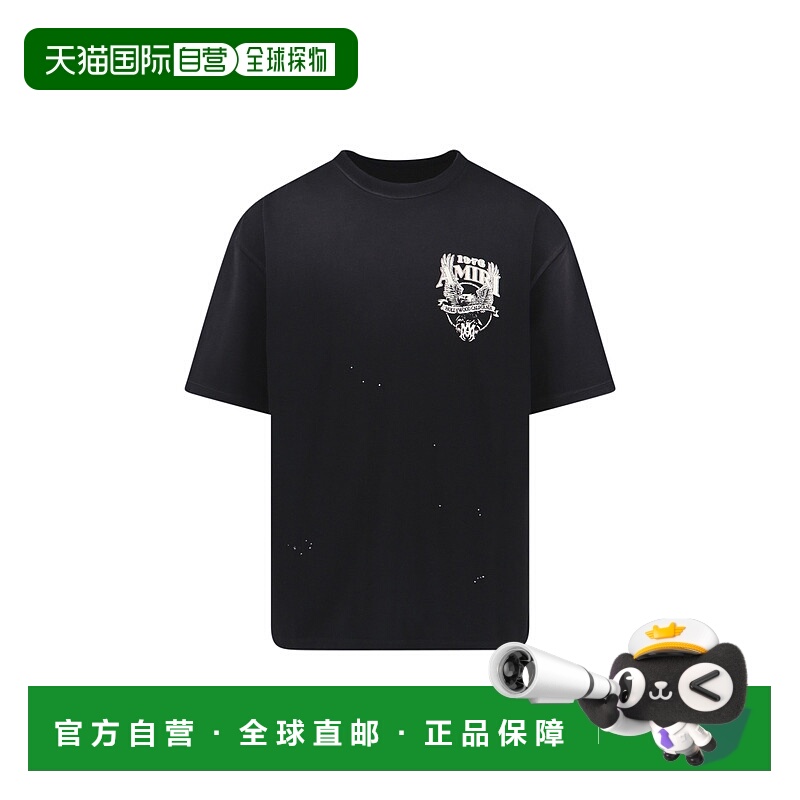 香港直邮AMIRI 男士 and Polos T恤黑色T恤 AMTOJR1024